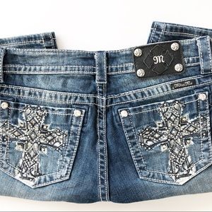 Miss Me Distressed Denim Jeans Shorts Size 29